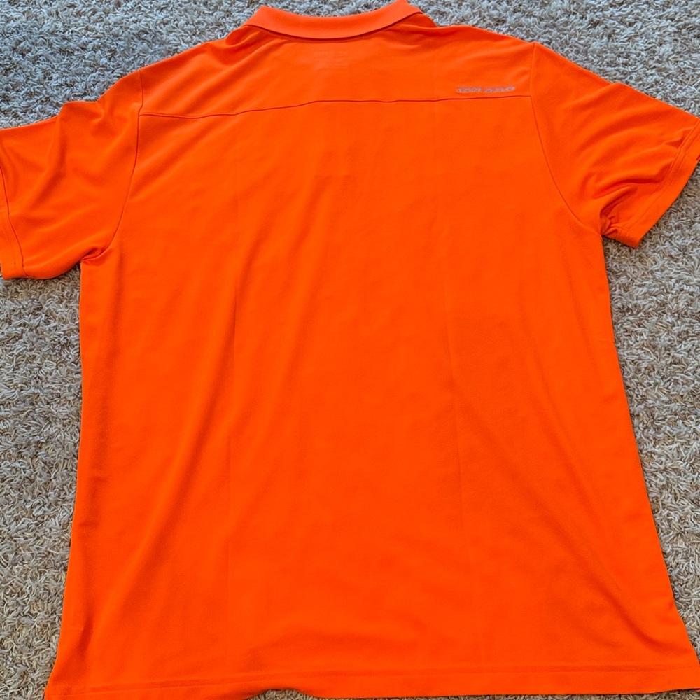 Under Armour Men's Bright Orange Polo - Picture 3 of 4